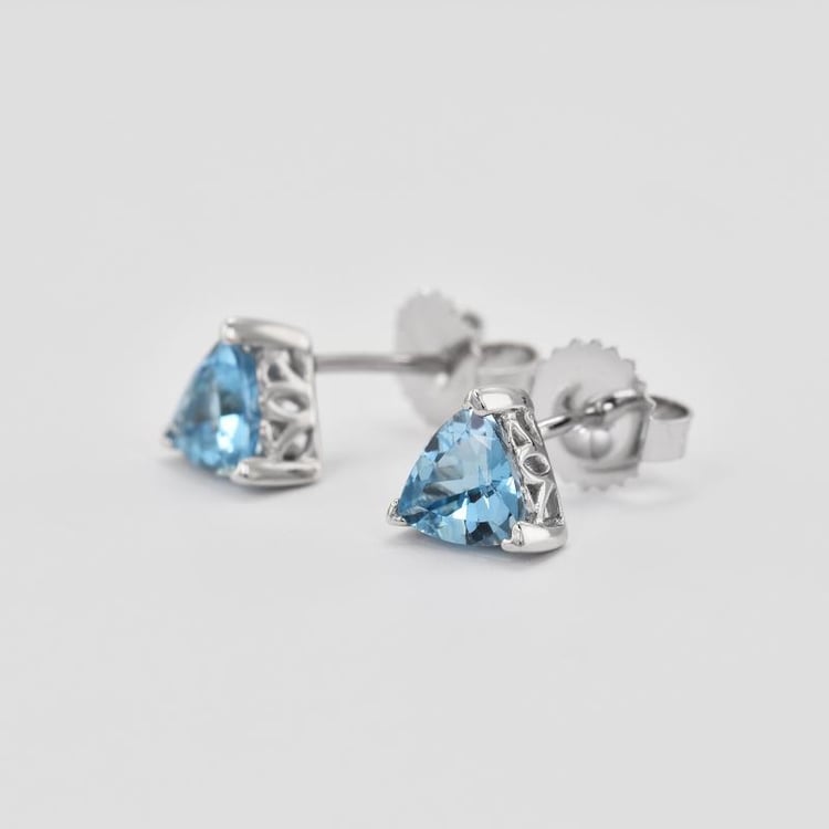 Topásové náušnice strieborné 11037