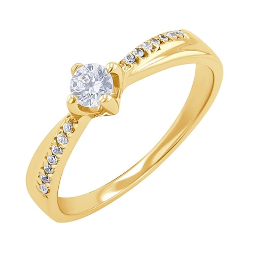 Zásnubný prsteň s lab-grown diamantmi Sanely