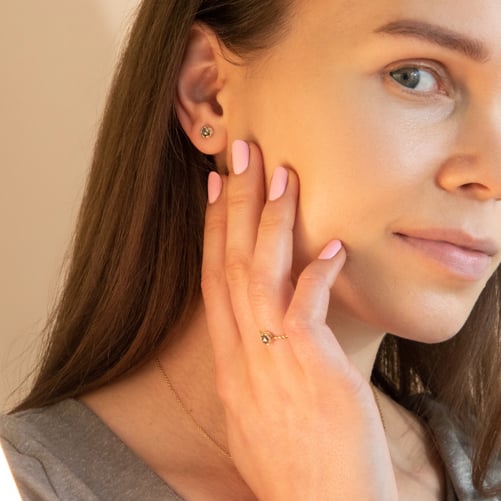 Vintage kolekcia šperkov so salt and pepper diamantmi Kirk 106225