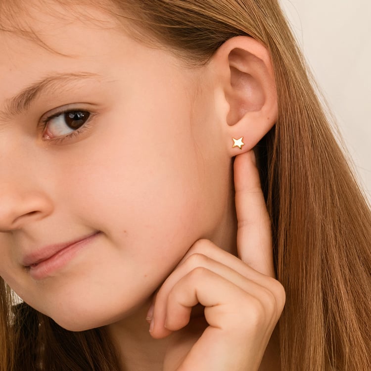 Strieborné náušnice v tvare hviezdičiek Malý princ 164328