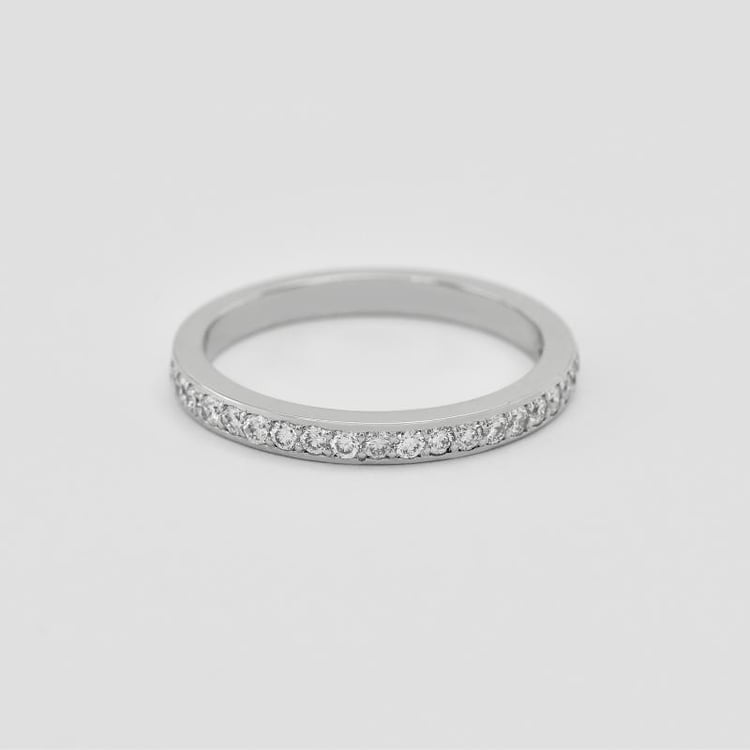 Prsteň z bieleho zlata 24788