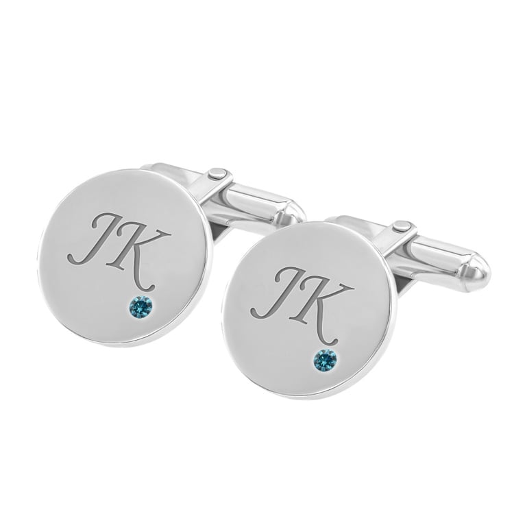 Strieborné manžetové gombíky