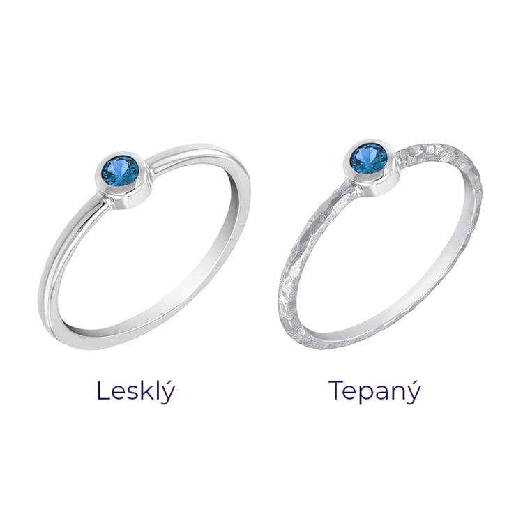 Zlatý minimalistický prsteň s londýnskym topásom Kathleen 101739