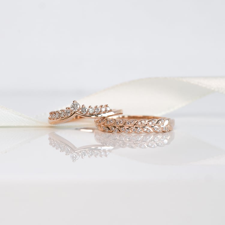 Eternity prsteň s lab-grown diamantovými lístkami Fulton 135690