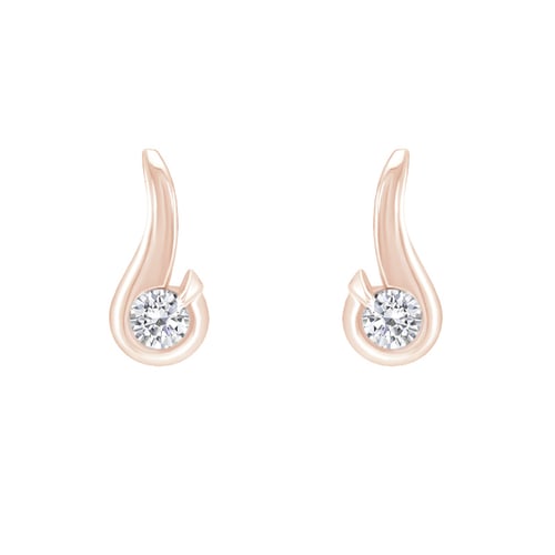 Elegantné náušnice s 0.20 ct diamantmi Janine