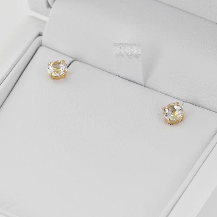 Zlaté náušnice s topásmi 55511