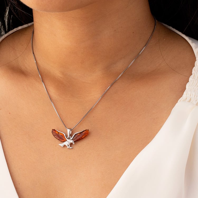 Jantárový prívesok orol 85395