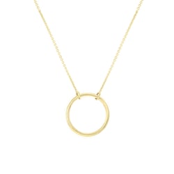 Strieborný náhrdelník minimalistického tvaru Karma