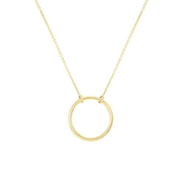 Strieborný náhrdelník minimalistického tvaru Karma