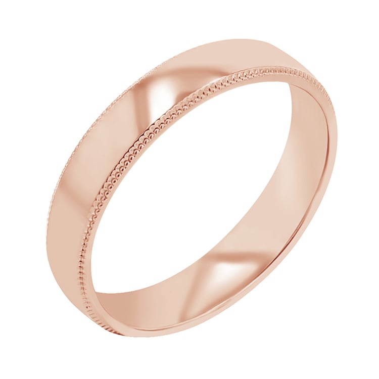 Zlaté svadobné obrúčky so zdobenými okrajmi Marsh 113882