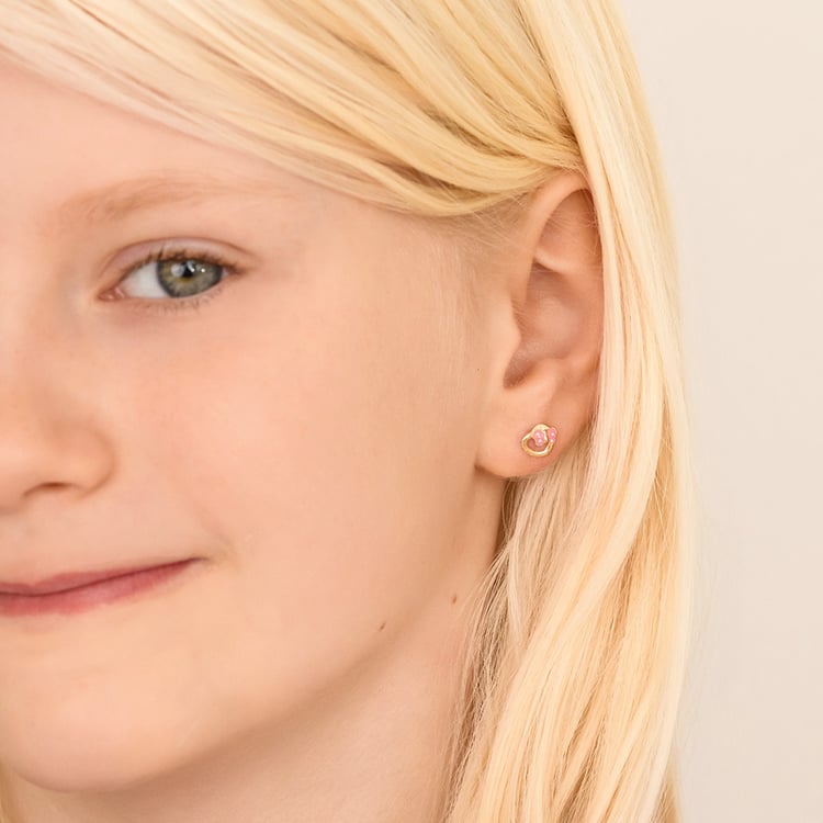 Detské náušnice zo zlata s motýlikom Lady 164357