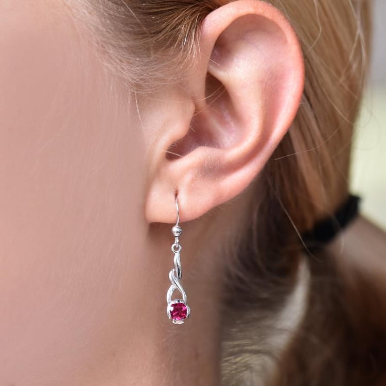 Náušnice s rubínmi 22461