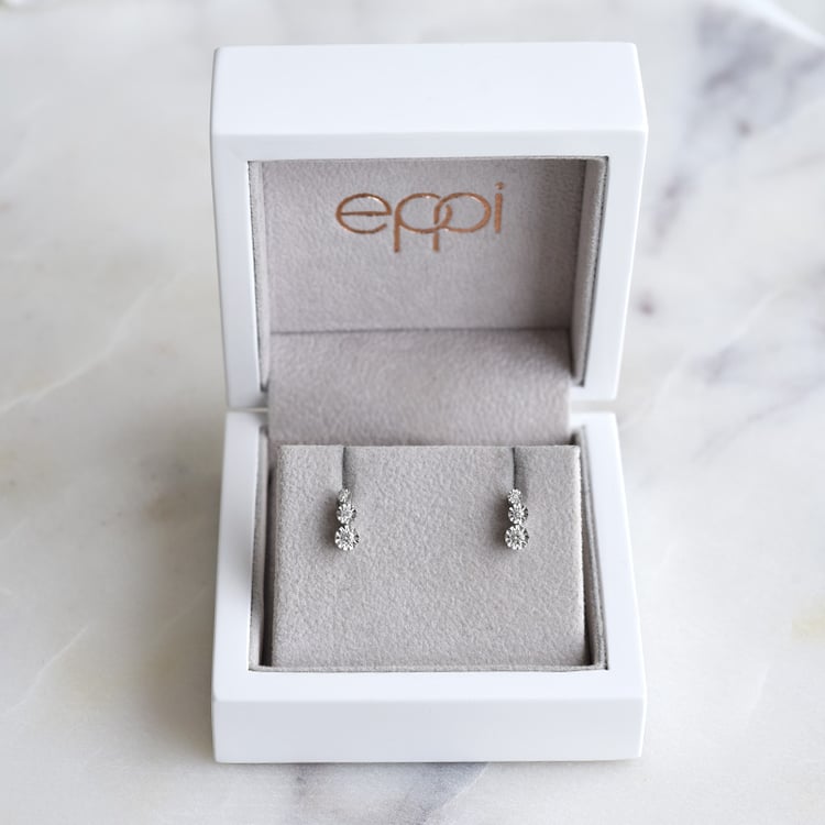 Náušnice s diamantmi zo zlata 86023