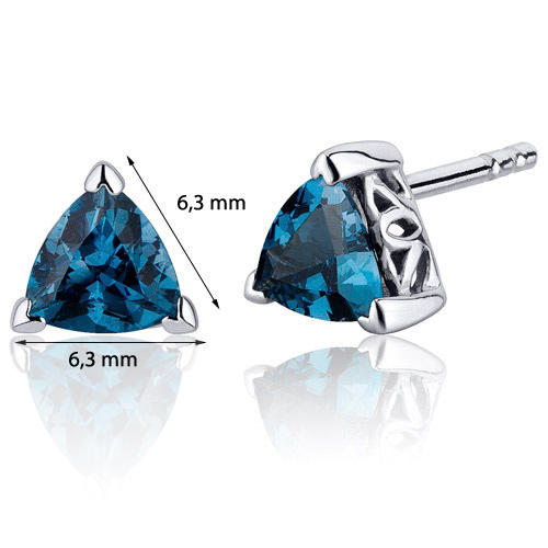 Strieborné topásové náušnice 4011