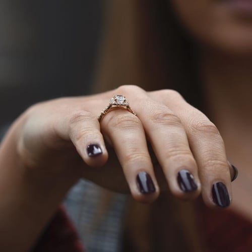 Zásnubný prsteň s emerald diamantom Beulah