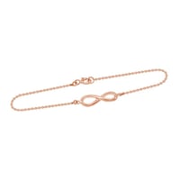 Zlatý fashion náramok s motívom nekonečna Infinity