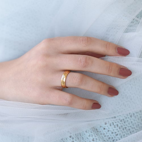 Elegantné zlaté svadobné prstene s diamantom Weber