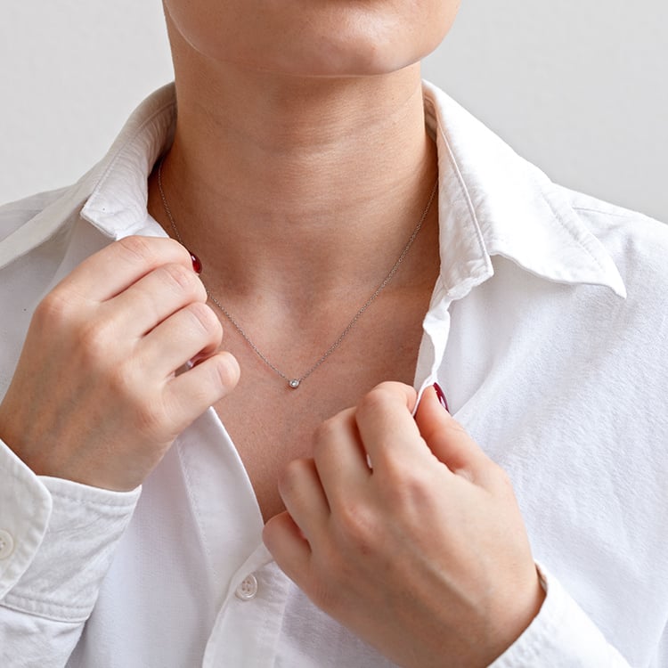 Minimalistický set šperkov s diamantmi Misu 147338