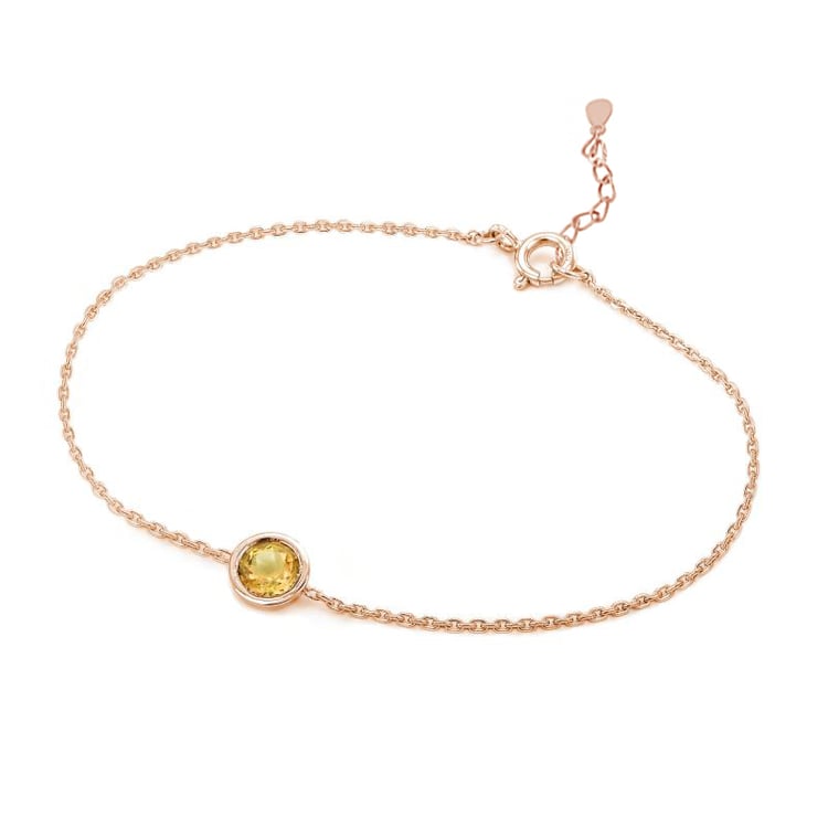 Strieborný náramok s citrínom Rollie 104933