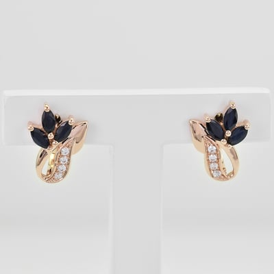 Náušnice so zafírmi