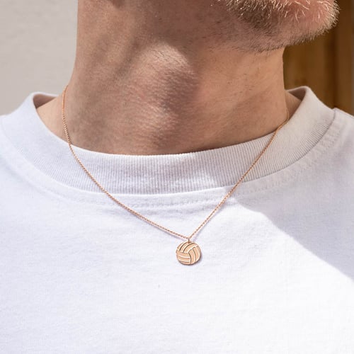 Strieborný prívesok lopta s gravírom vašej voľby Volleyball