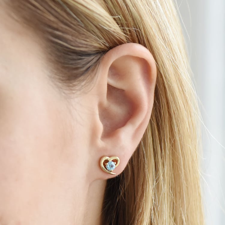 Náušnice srdca 92312