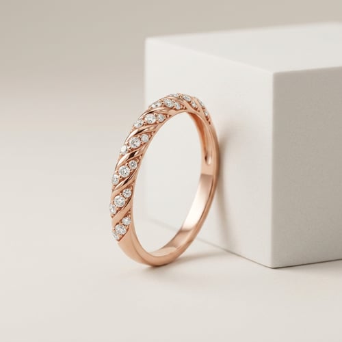 Prepletaný eternity prsteň s lab-grown diamantmi Chace