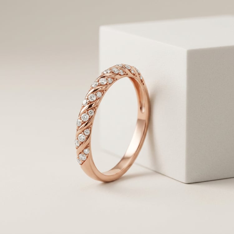 Prepletaný eternity prsteň s lab-grown diamantmi Chace 169726