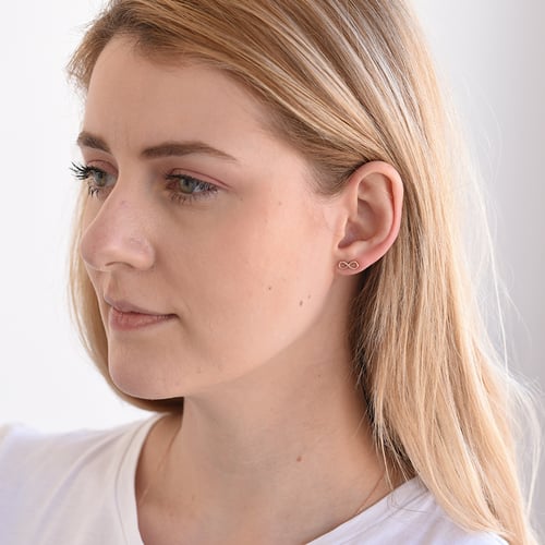 Zlatý fashion set šperkov s motívom nekonečna Infinity