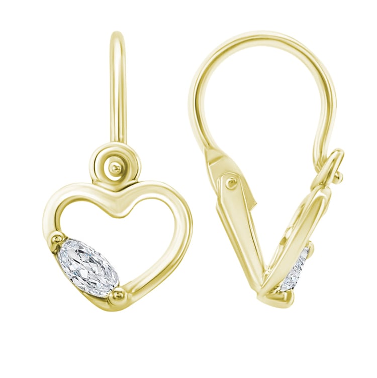 Zlaté náušnice pre deti 30928