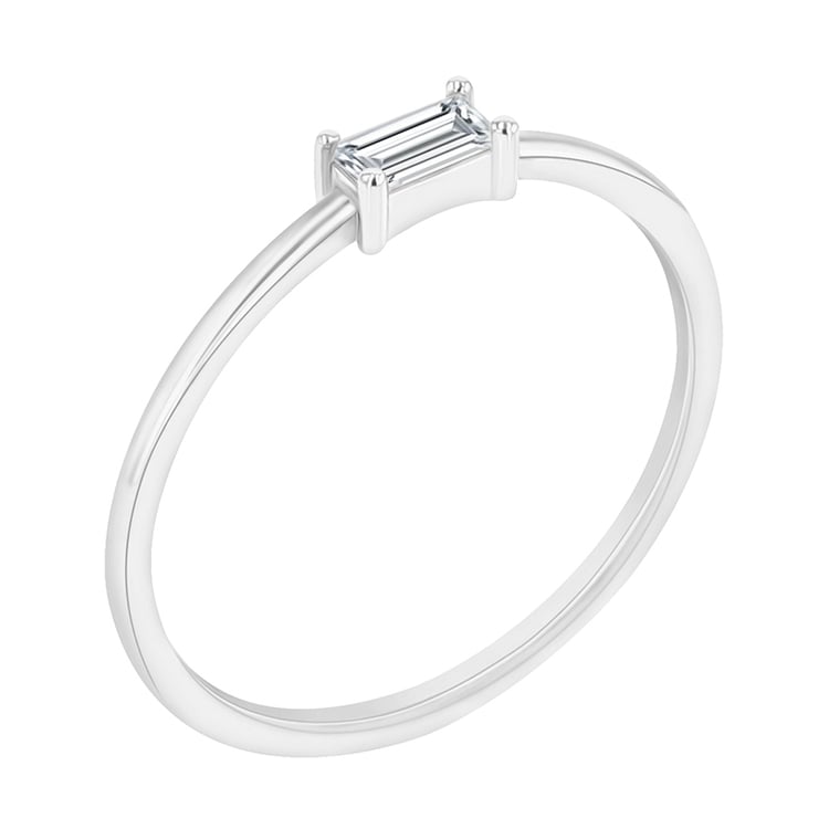 Prsteň s baguette moissanitom Kumar 112327