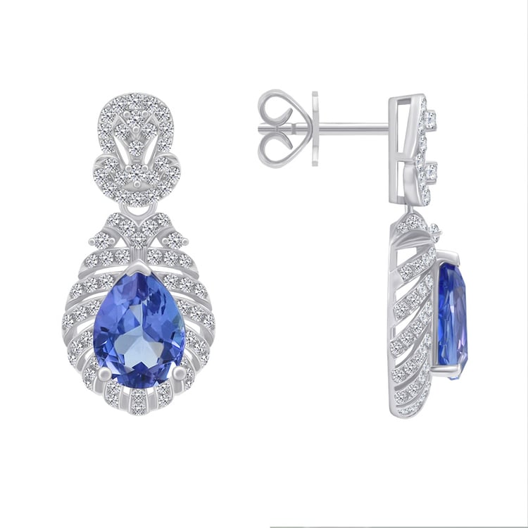 Tanzanitové náušnice 61951