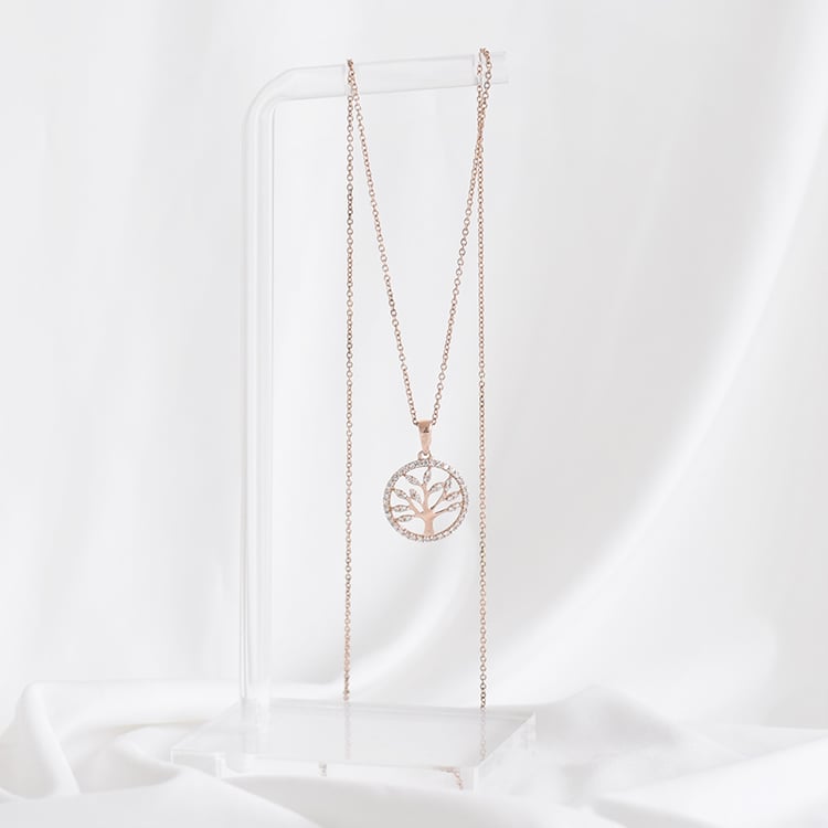 Strieborný strom života s lab-grown diamantmi Neela 104392