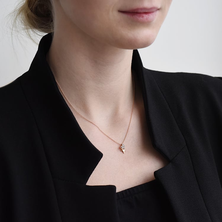 Prívesok s perlou a diamantmi 91778