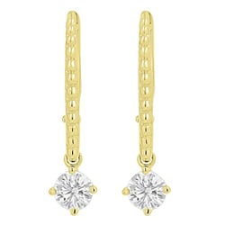 Strieborné náušnice s 0.25ct lab-grown diamantom Fana