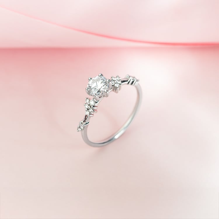 Zlatý zásnubný prsteň s 0.51ct IGI certifikovaným lab-grown diamantom Therese 150206