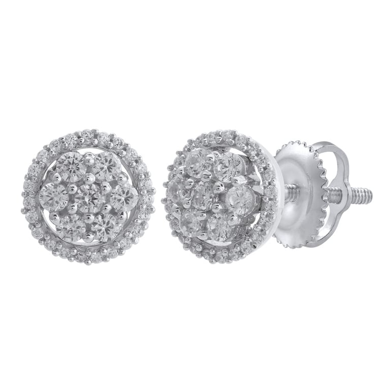 Zlaté diamantové náušnice Saule