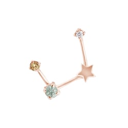 Náušnica so znamením zverokruhu Virgo