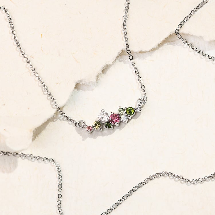 Náhrdelník s pastelovými drahokamami Kianna 161346
