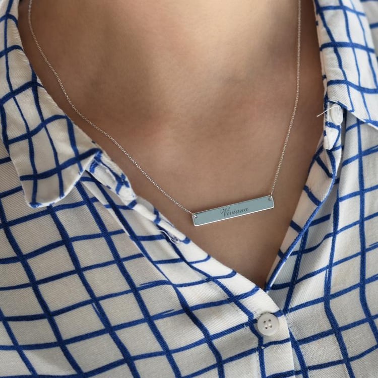 Strieborny náhrdelník s gravírom Toxo 40634