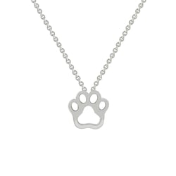 Psia labka v zlatom prívesku Dellie