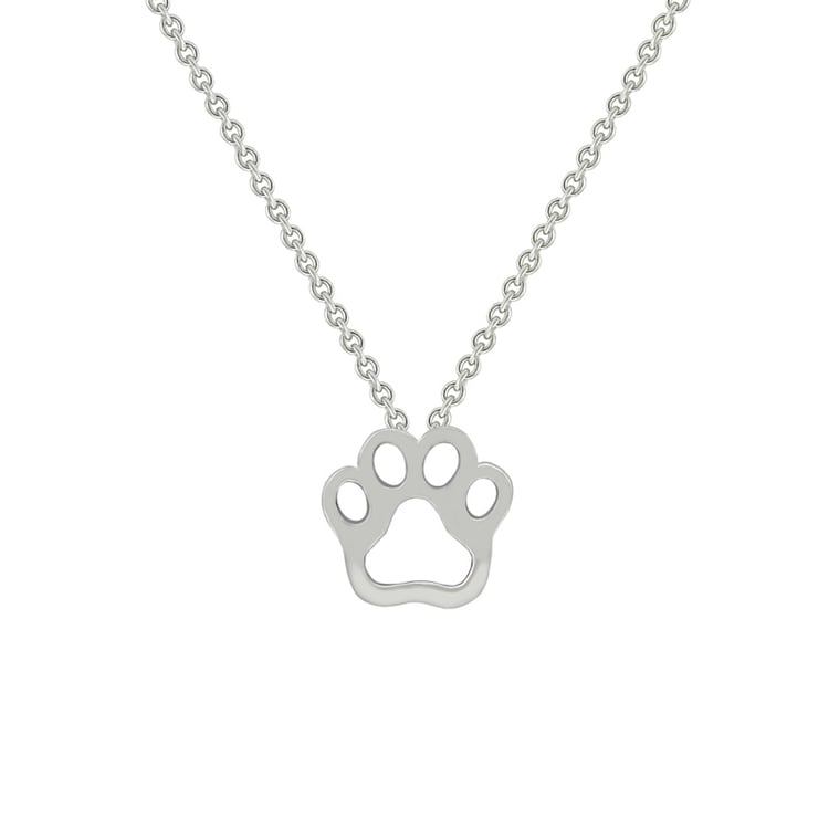 Psia labka v zlatom prívesku