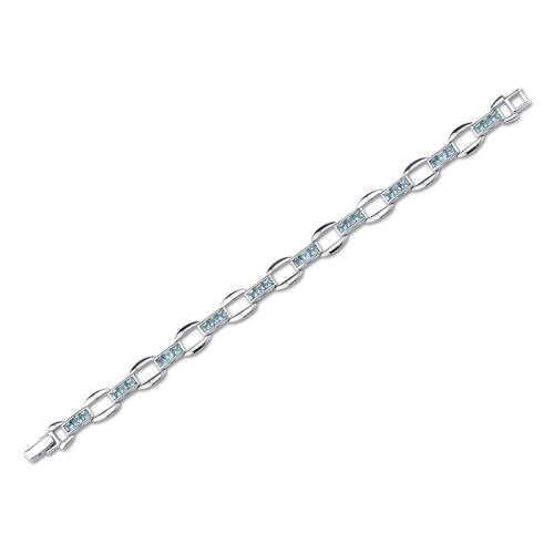 Strieborný 4.50ct náramok s topásmi Abeni 5591