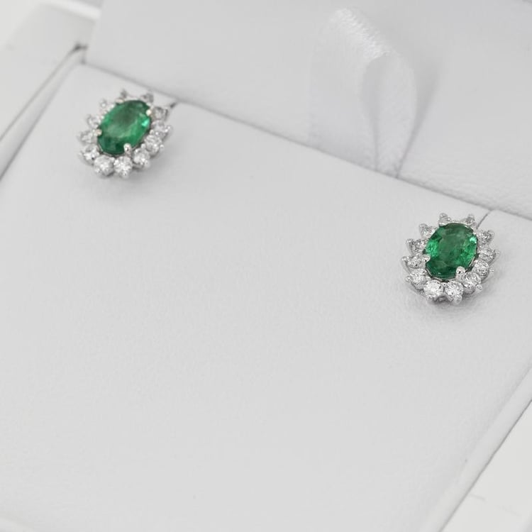 Náušnice so smaragdmi 10263