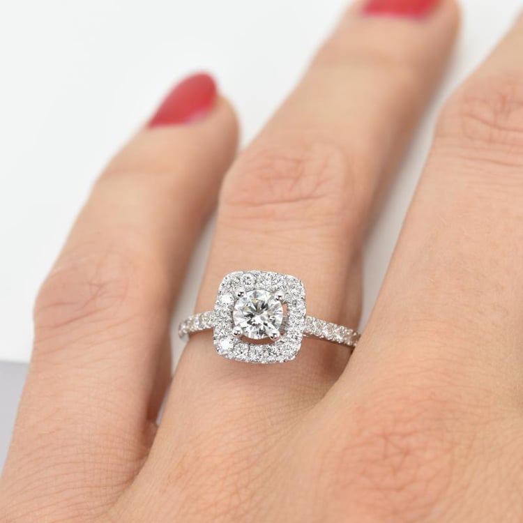 Diamantový zásnubný prsteň zo zlata Aeon 46538