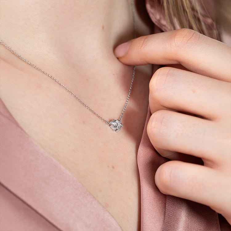 Cluster náhrdelník s lab-grown diamantmi Edom 152127