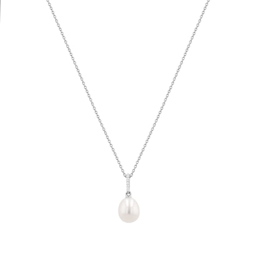 Zlatý perlový set s diamantmi Elzaida