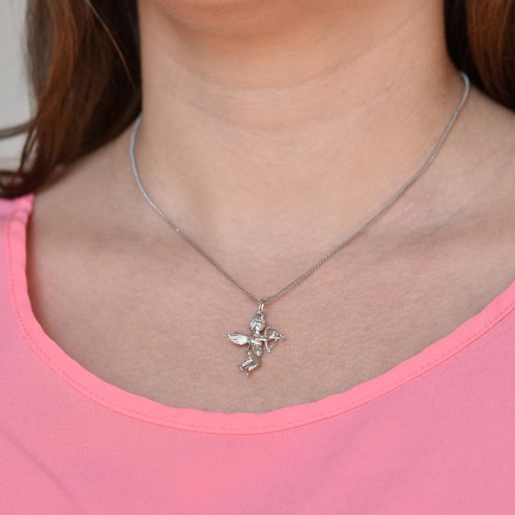 Strieborný náhrdelník s Amorom 19945