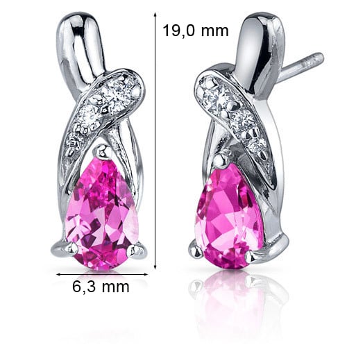 Strieborné náušnice so zafírom 39833