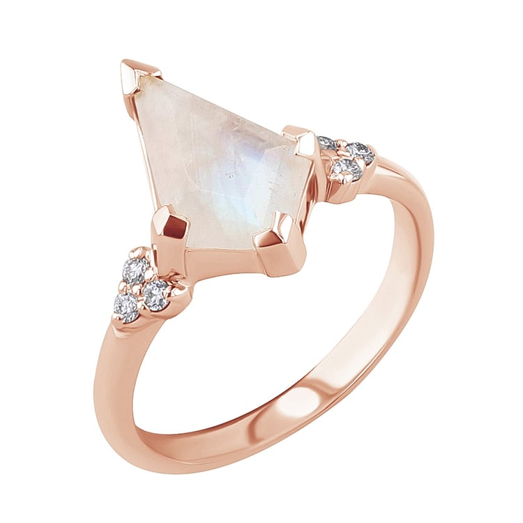 Jedinečný prsteň s mesačným kameňom Floki 124084